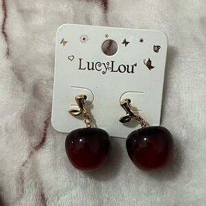 Red Apple Earrings